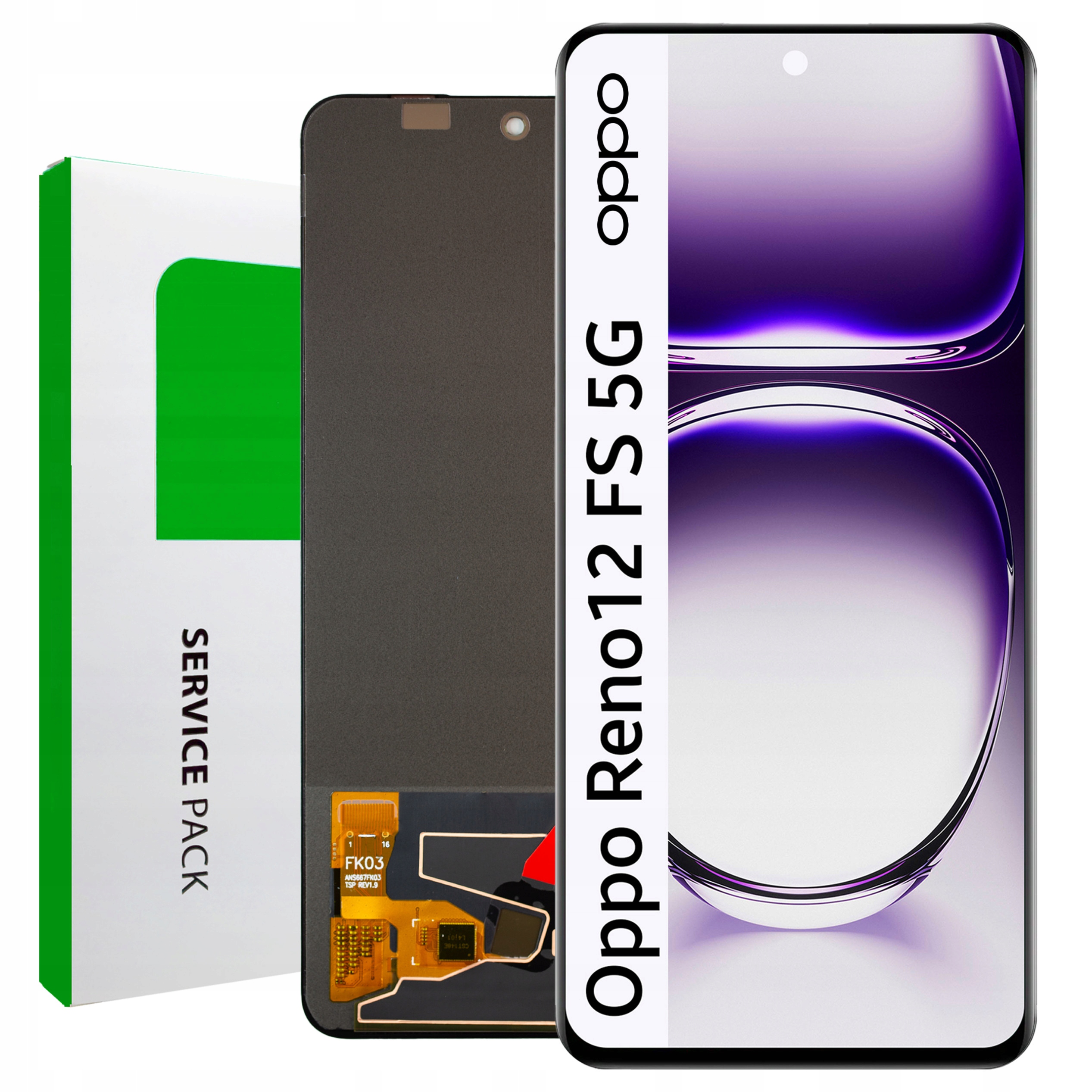 LCD Oppo Reno 12FS 5G Service Pack Displej Matrica Originál Zila