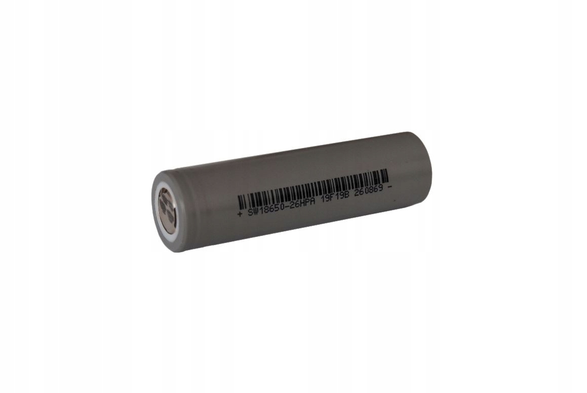 

Ogniwo Li-ion SW18650 26HPA 3.6V 2,6Ah 7.8A/13A
