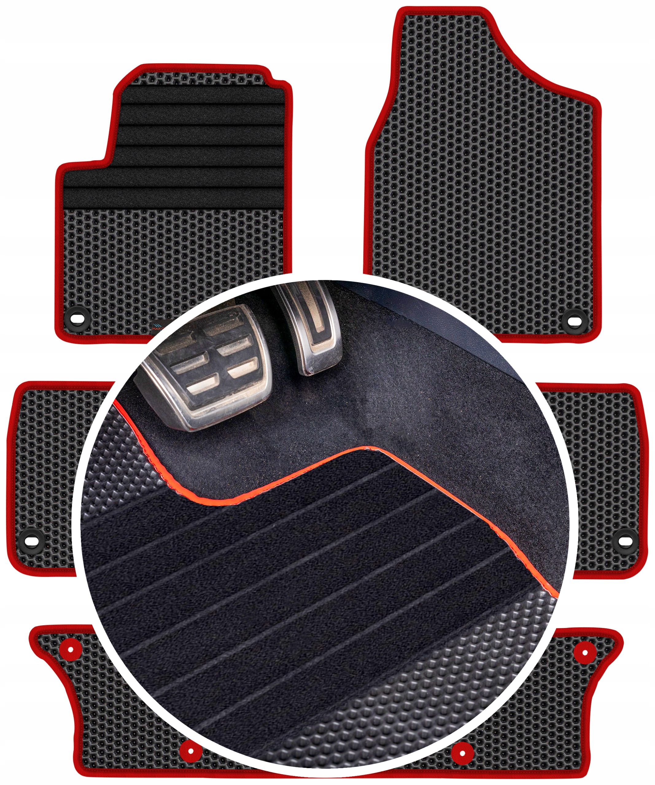 Ford Galaxy I 7os 1995-2006 Gumové rohože Eva Eternity Plastry Medu