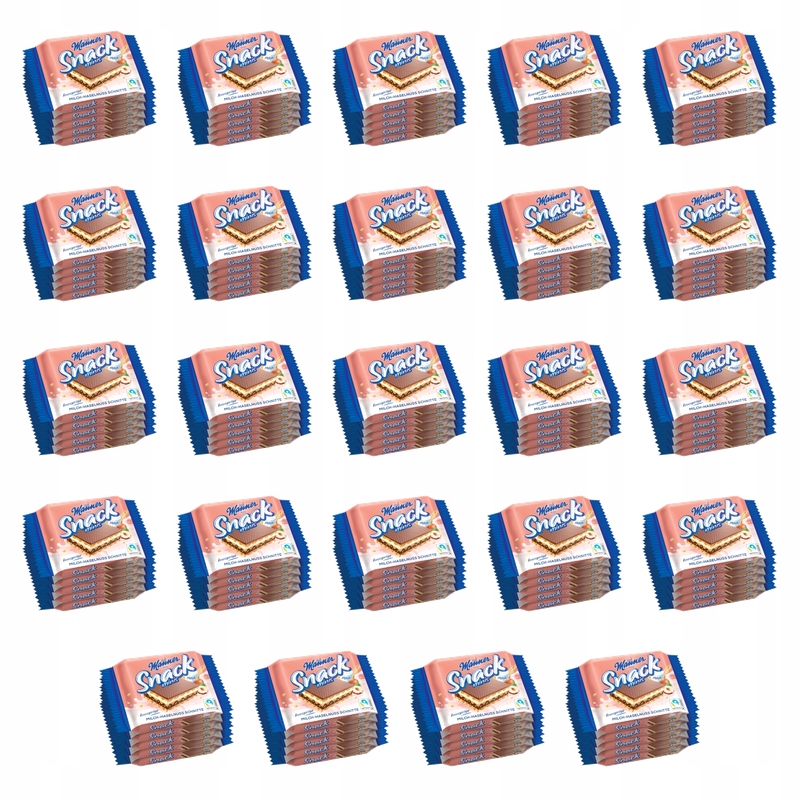 Wafle Minis z orzechami 5x25g X24