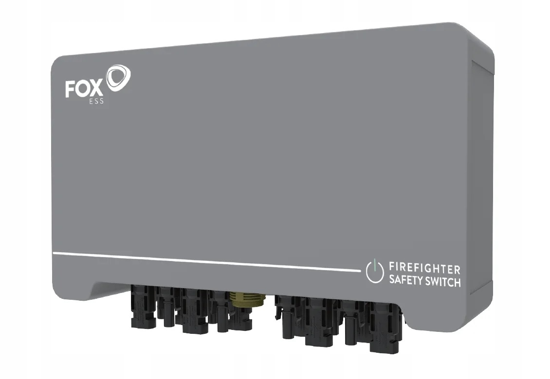 ZABEZPIECZENIE PPOŻ. Foxess S-BOX ( 4 stringi ) panel , fotowoltaika