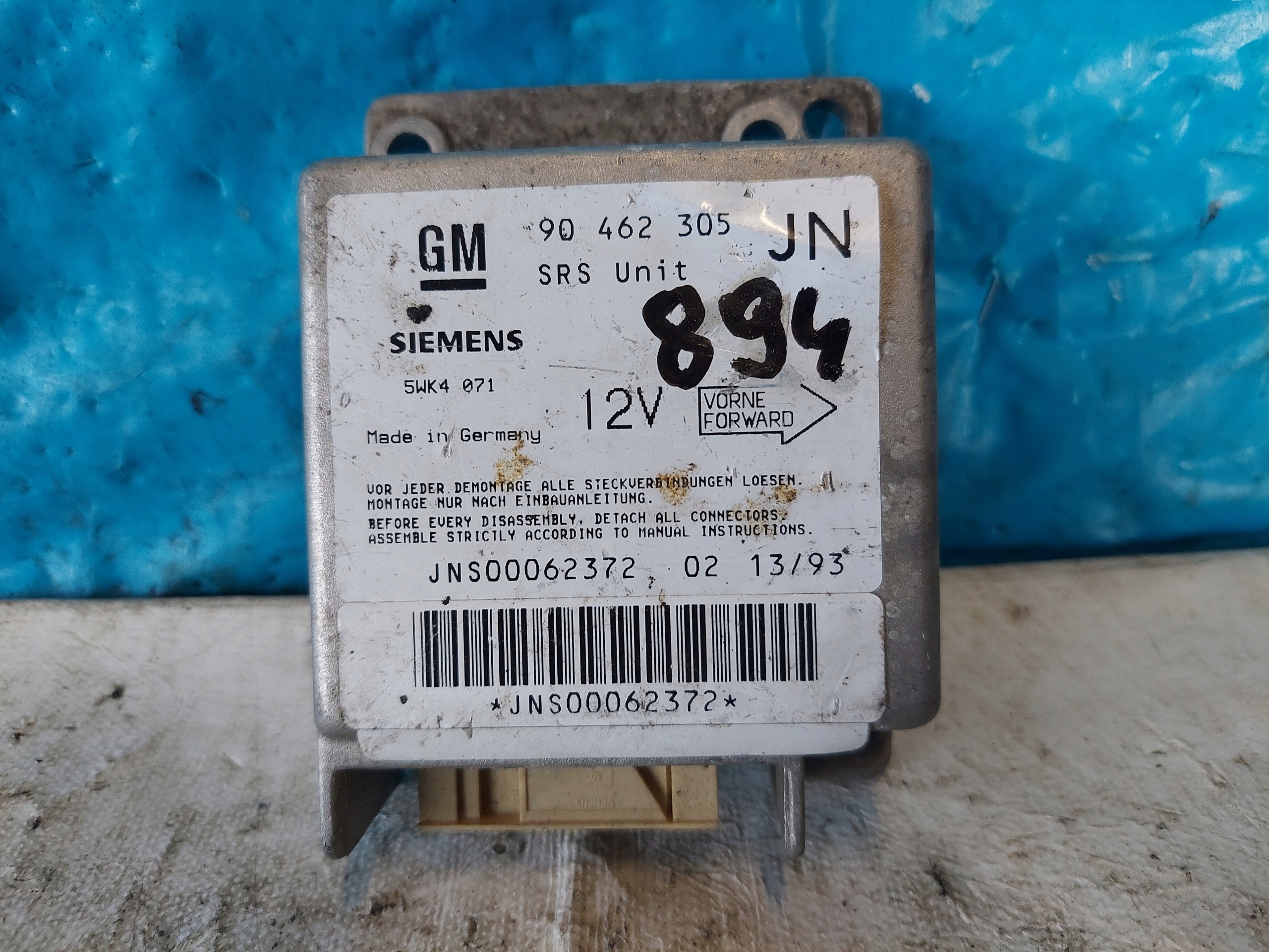 OPEL CALIBRA 90462305 SENSOR airbag