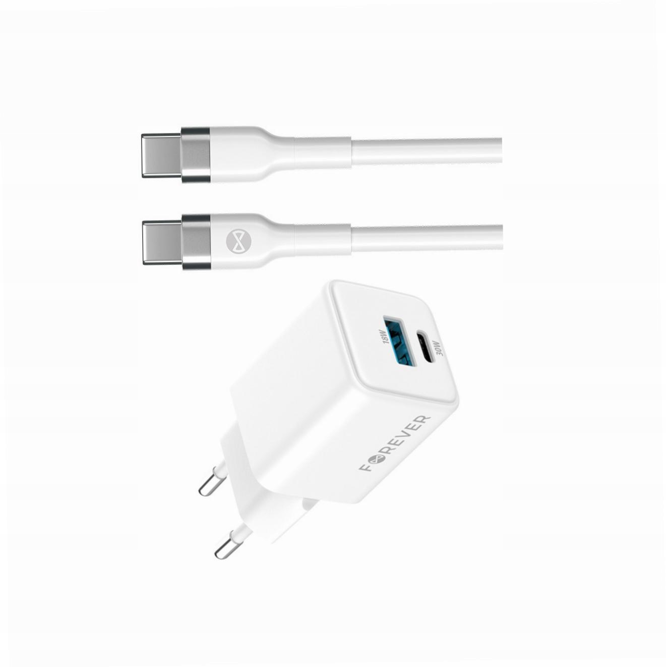 Szybka ładowarka GaN 30W Usb i Usb-c z kablem do Samsung Galaxy A40