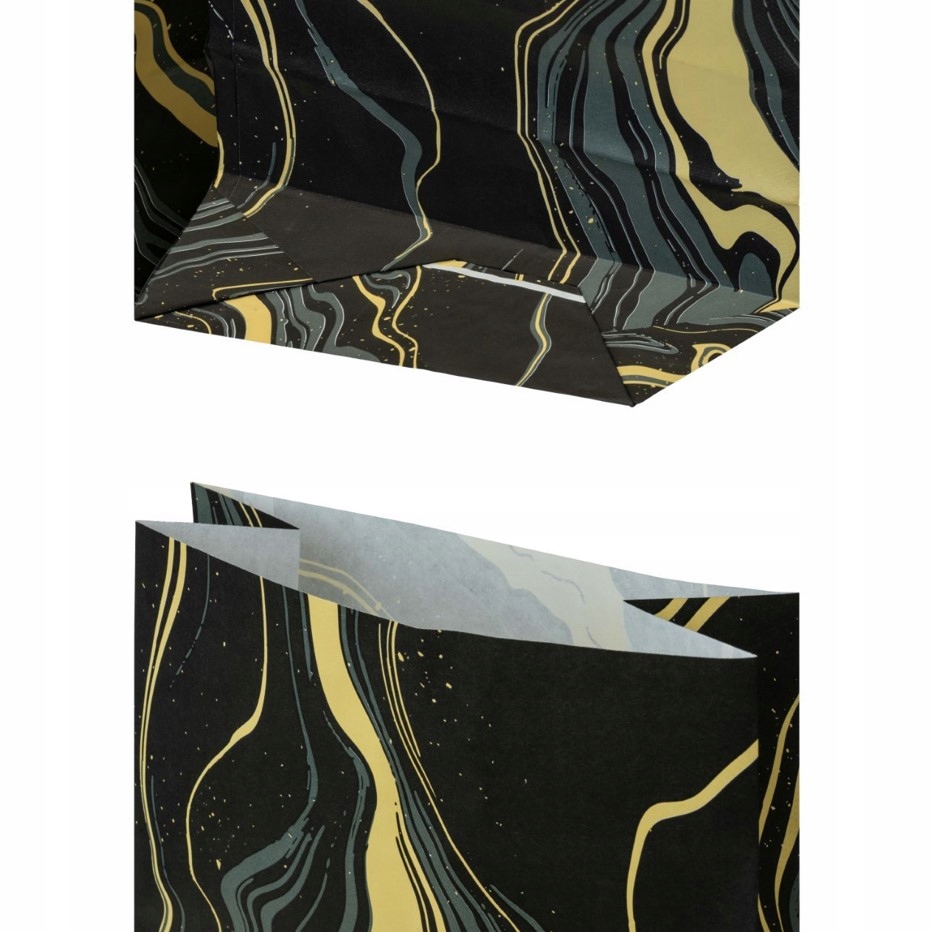 Torby papierowe klockowe MARMUR wzór EKO 10sz Liczba sztuk w opakowaniu 10