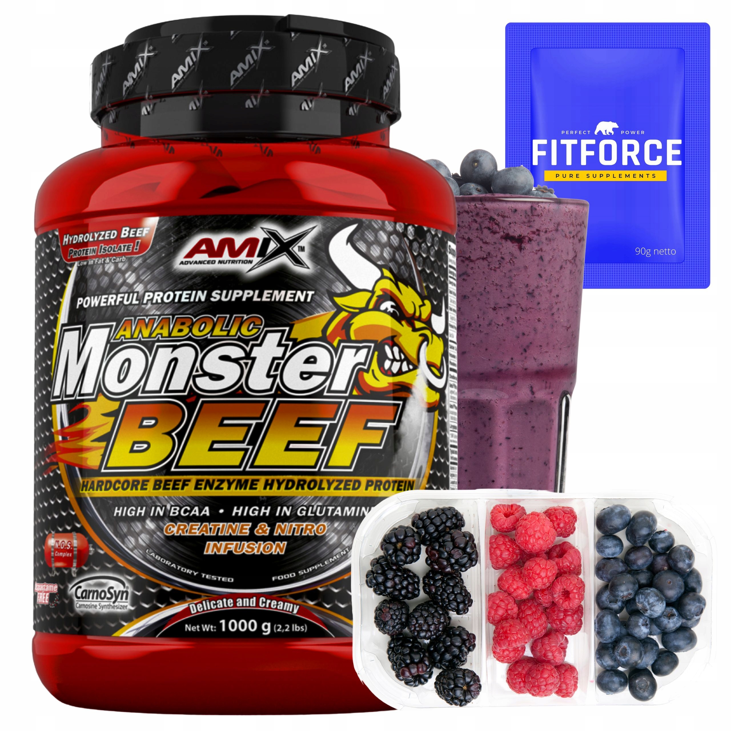 Keto Bílkovina Lesní ovoce Protein Hovězí hydrolyzát bez cukru