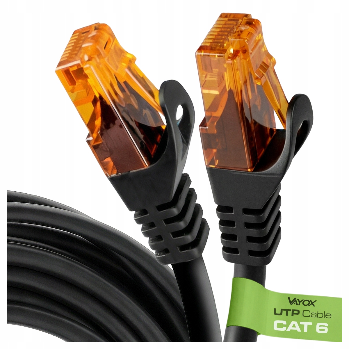 Patchcord Vayox U/UTP 6 RJ45 / RJ45 20 m czarny