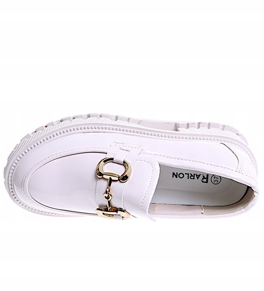 DAMSKIE BEŻOWE LOAFERSY PÓŁBUTY WSUWANE 15446 40 Wzór dominujący bez wzoru