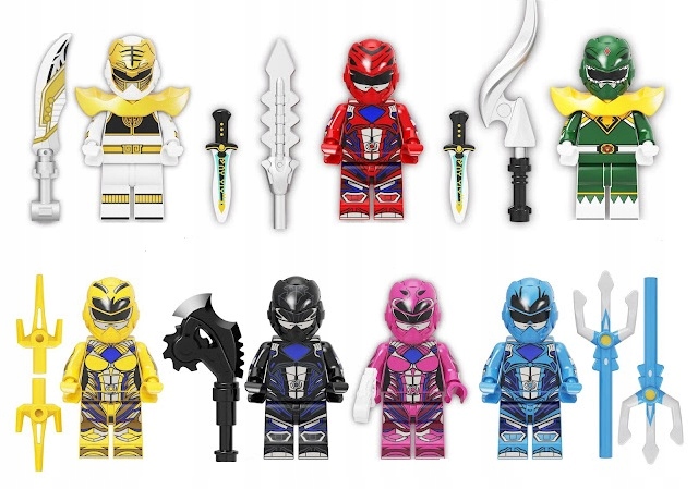 

Klocki zestaw 7 figurek Power Rangers