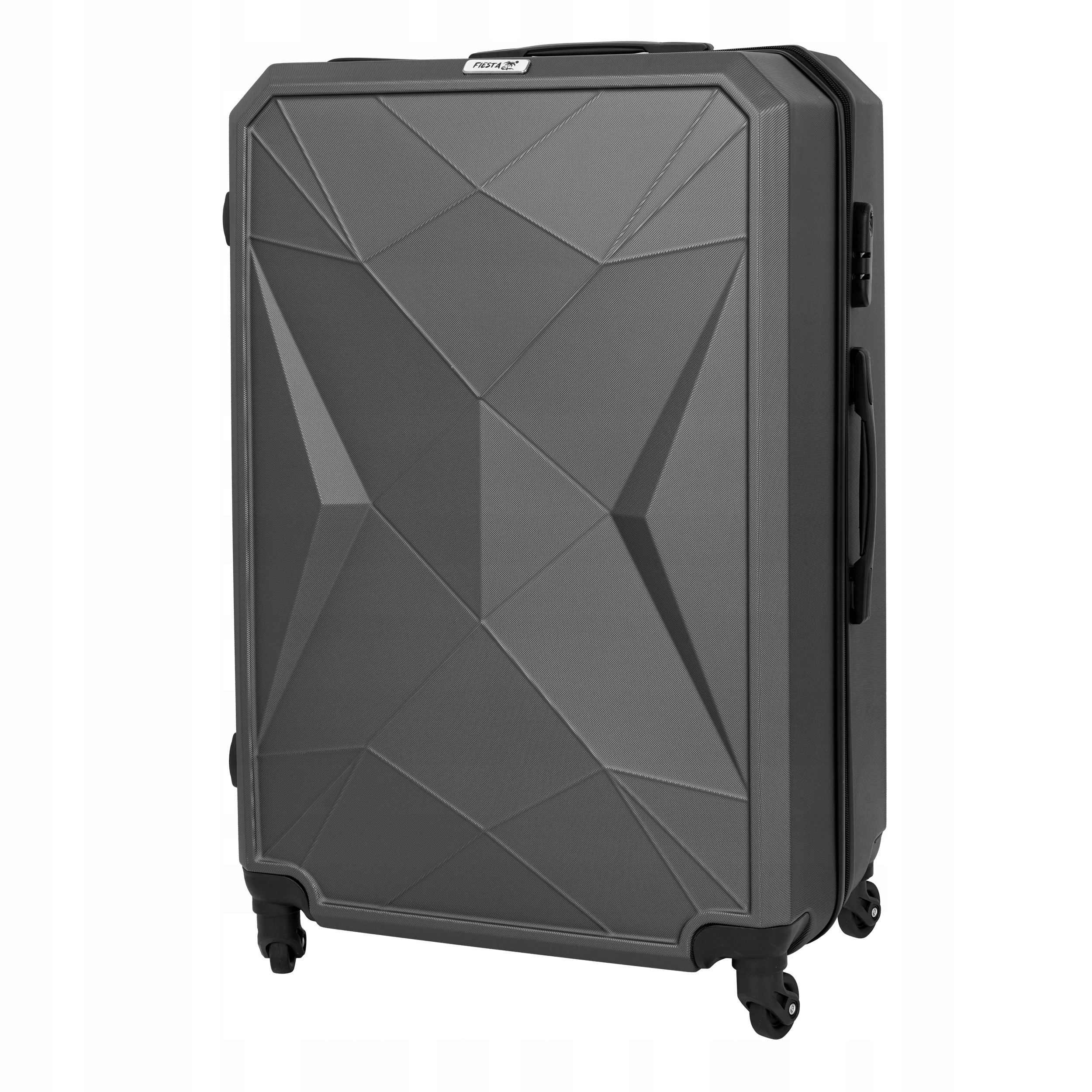 FIESTA WALIZKA DUŻA BAGAŻ TORBA PODRÓŻNA 4 KÓŁKA XXL FOSTER 28" 94L GRAFIT Model FIESTA