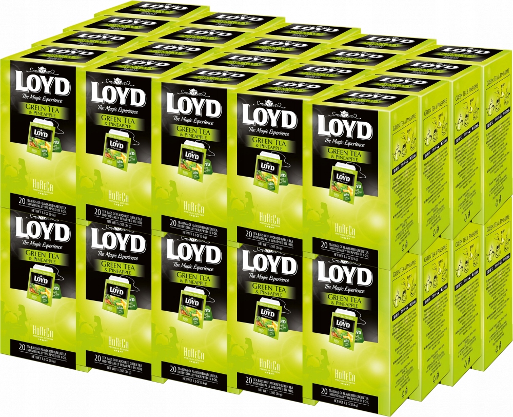 Zielona Herbata z Ananasem dla Gastronomii Green Tea 20 Kopert Loyd x40