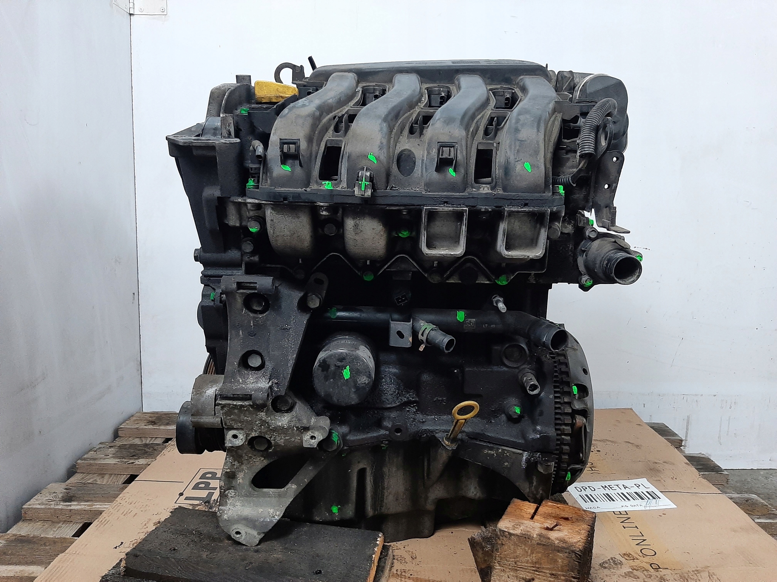 renault MEGANE II 1.6 16V 02R Двигатель K4M760 83KW 113KM