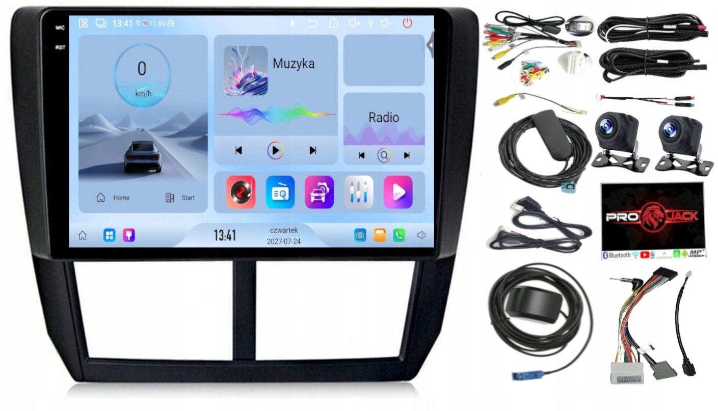 Rádio Gps Android Subaru Forester 2007-2013 Carplay Wifi Usb 64GB Modem Sim