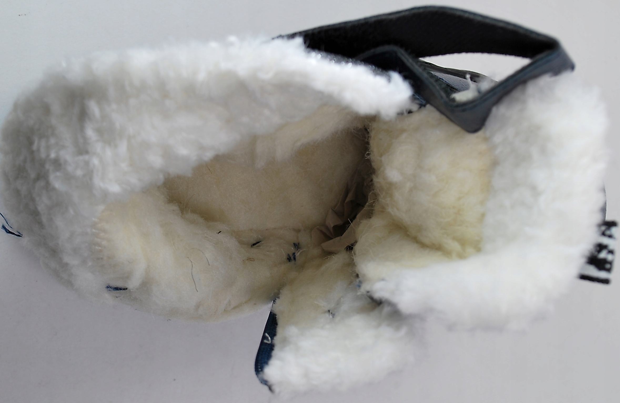 GRANATOWE LEKKIE CIEPŁE BOTKI KOZAKI WEŁNA RZEP 30 Materiał skóra ekologiczna