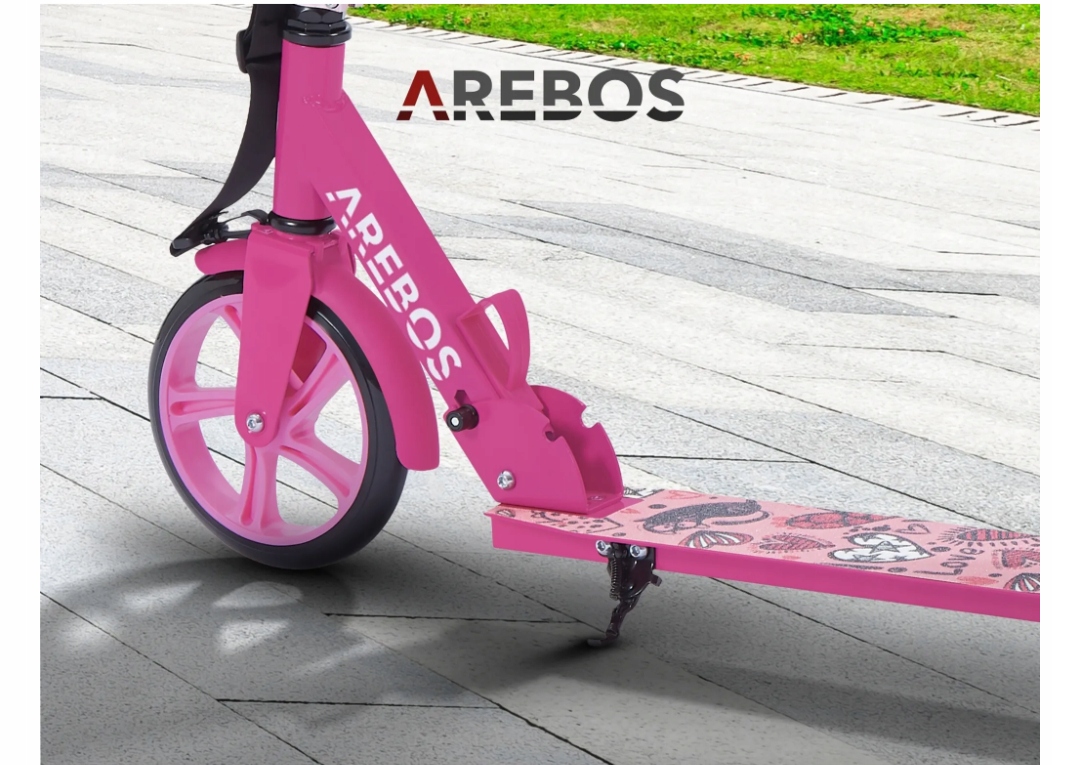 Hulajnoga miejska Arebos z regulacją wysokości składana