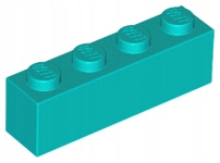 

Lego 3010 Klocek 1x4 turkusowy Nowy (2g)