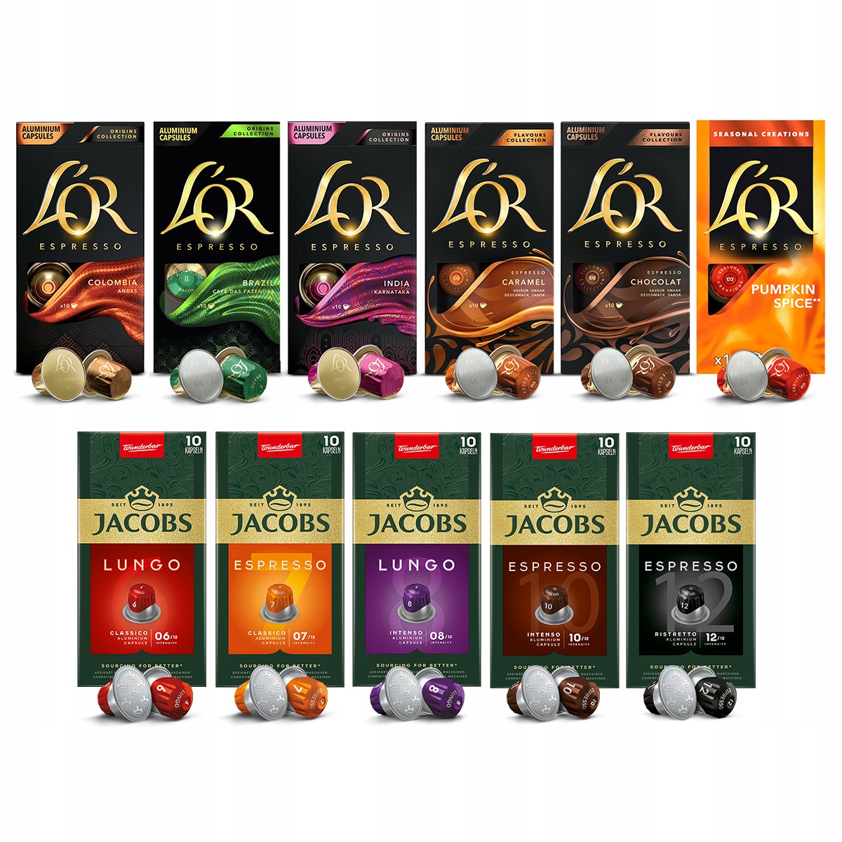 Kapsułki Jacobs L'or mix do Nespresso(r)* [110 kaw] 10+1 Gratis!