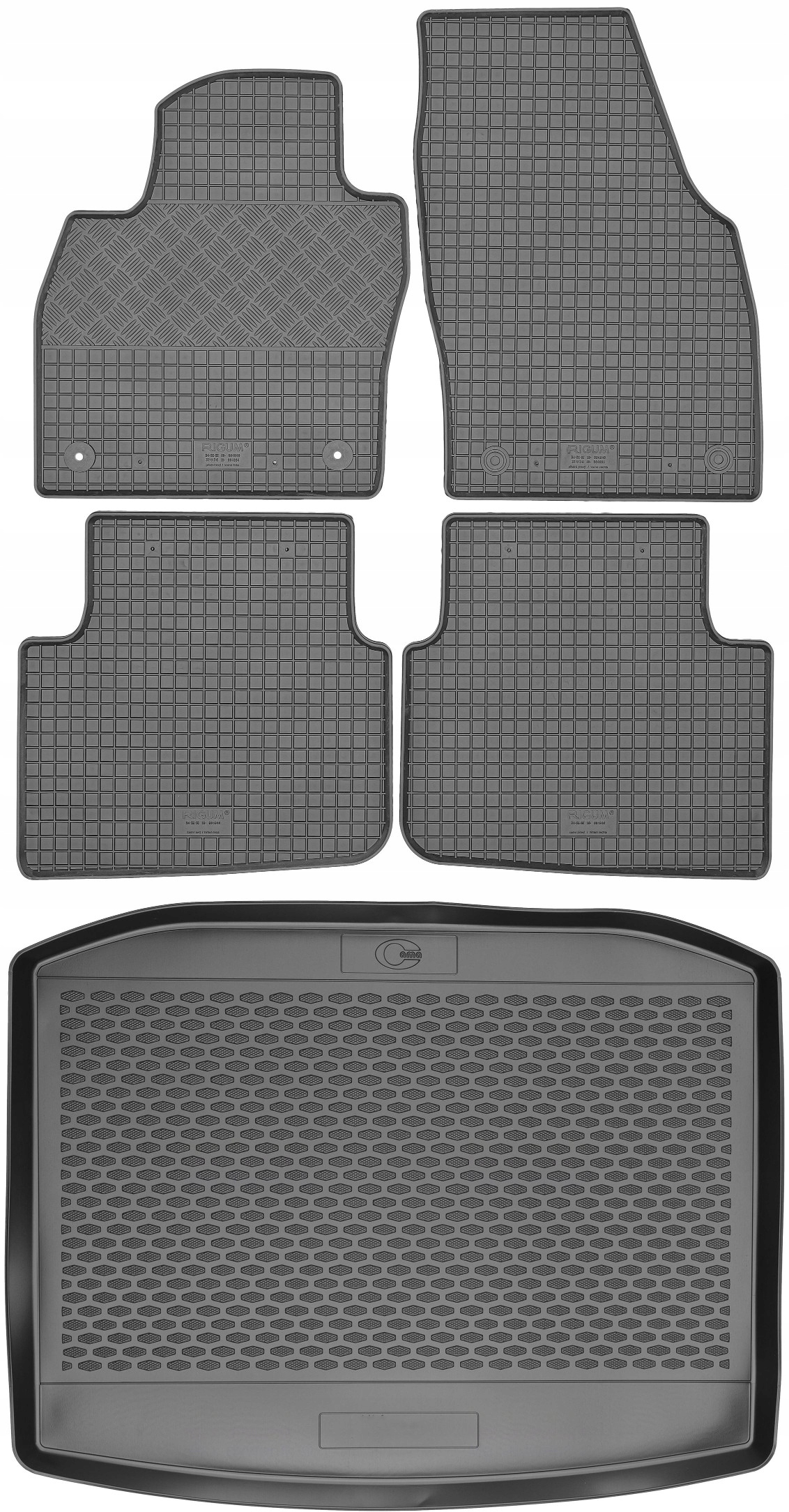 Škoda Scala Hb 2019 Sada Gumové rohože rohož