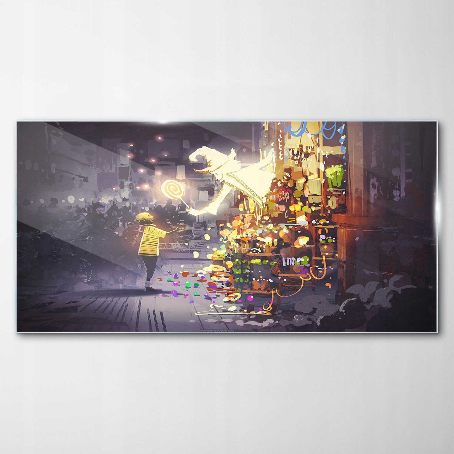 Sklenený obraz Dekor čarodejníka Lízatko Magia 120x60