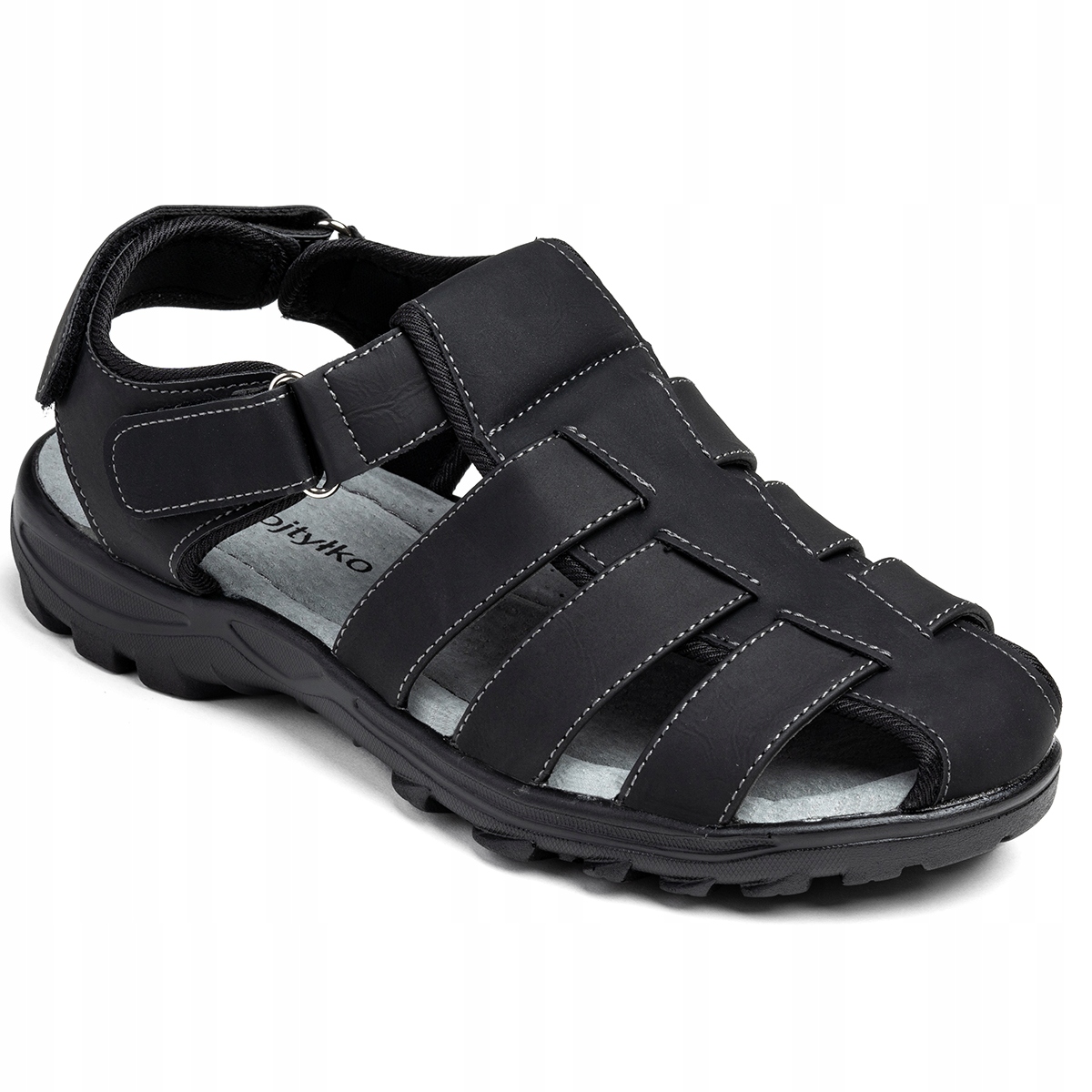 Sportovní sandály v.KŮŽE lehké boty vzdušné pohodlné na suchý zip Wojtyłko 43