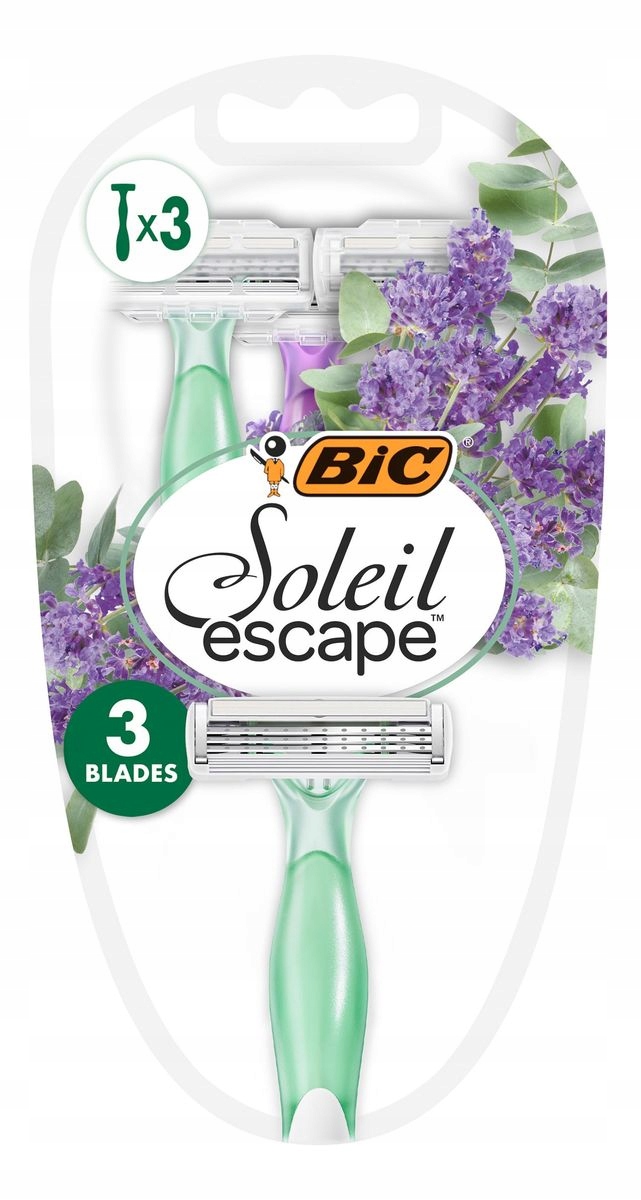 Bic Soleil escape Maszynki do golenia 3 ostrzowe-lawenda 1op.-3szt