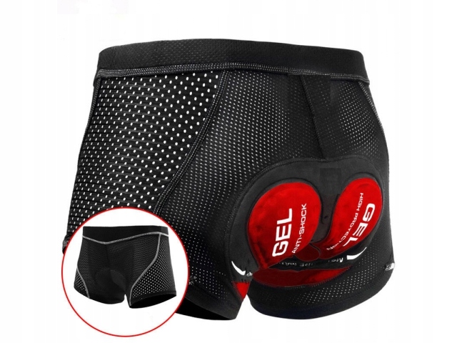 SPODENKI ROWEROWE SZORTY Z WKŁADKĄ 3D ŻELOWĄ