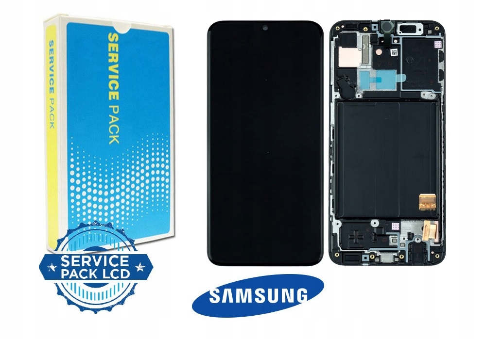 Nowy Ekran LCD Samsung Galaxy A41 SM-A415F/DSN Z Ramką Czarny
