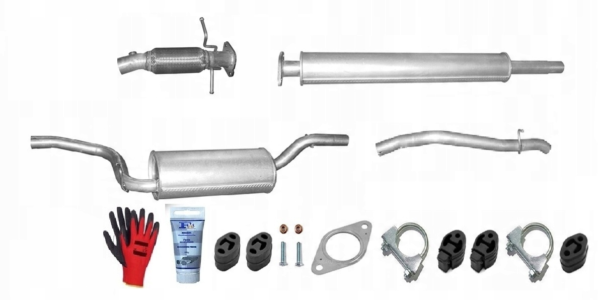 Volvo V50 1.8 2.0 (2004-2012) sada tlumičů výfuku bonus