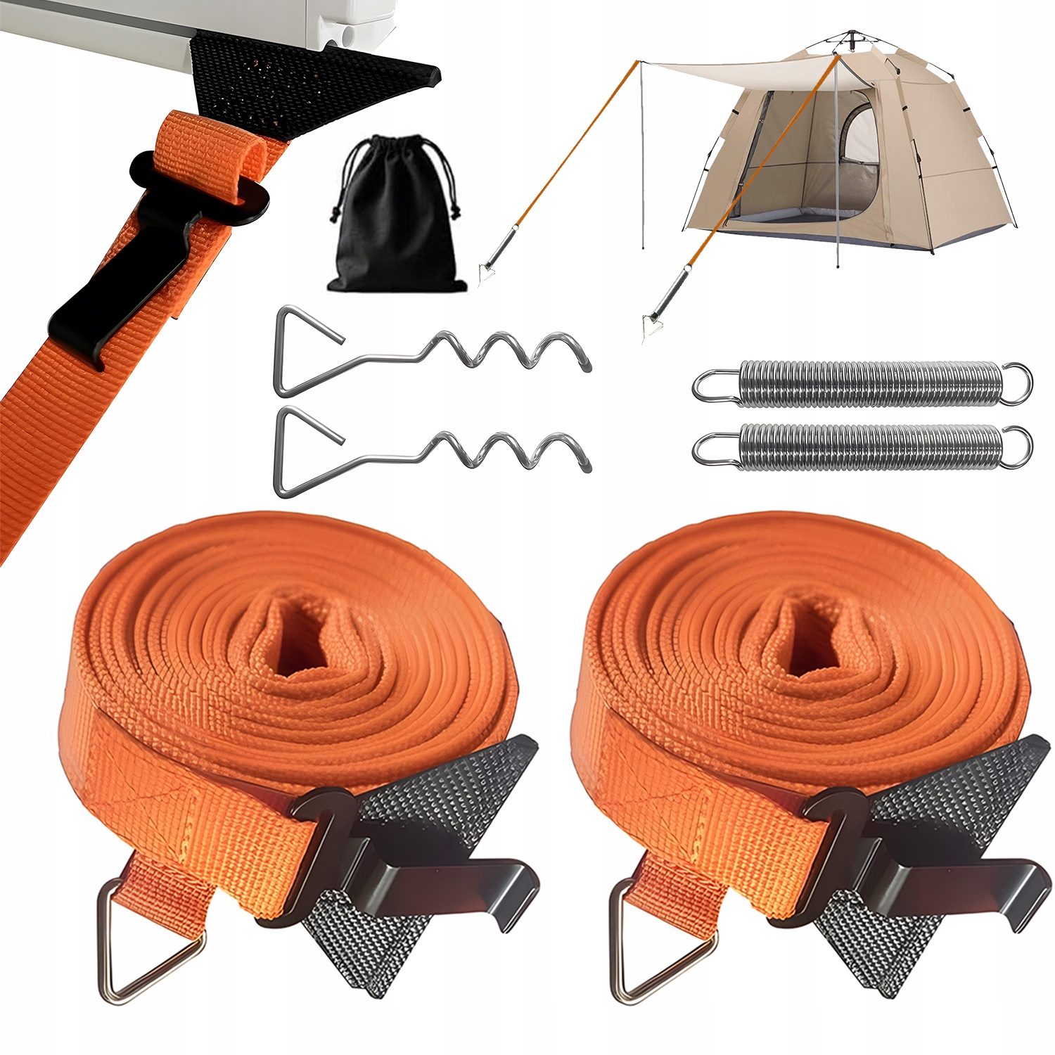 Protivětrný Pás Pro Markýzu 2 V 1, Sada Příslušenství Je Odolná