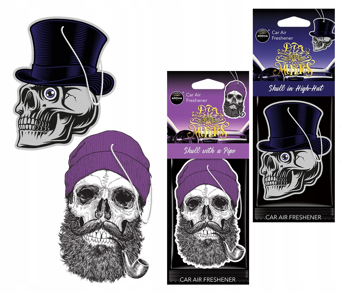 

2X Zapach Samochodowy Odświeżacz Do Auta Czaszka