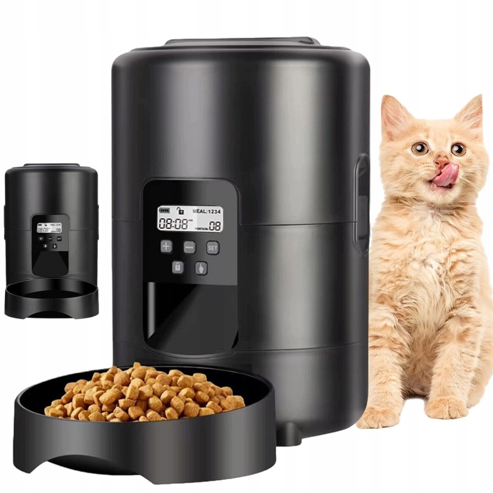 Dávkovač Automatické krmivo 2L Pet Zásobník Podavač Pro Psa Kočku