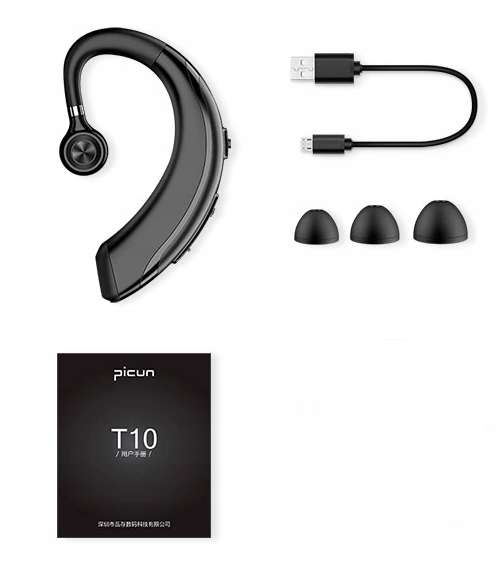 ZESTAW SŁUCHAWKOWY BLUETOOTH DO UCHA PICUN T10 BT Marka inna
