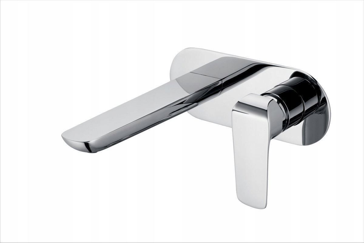 Podomítková umyvadlová baterie Clever, mosaz, chrom, Click-Clack