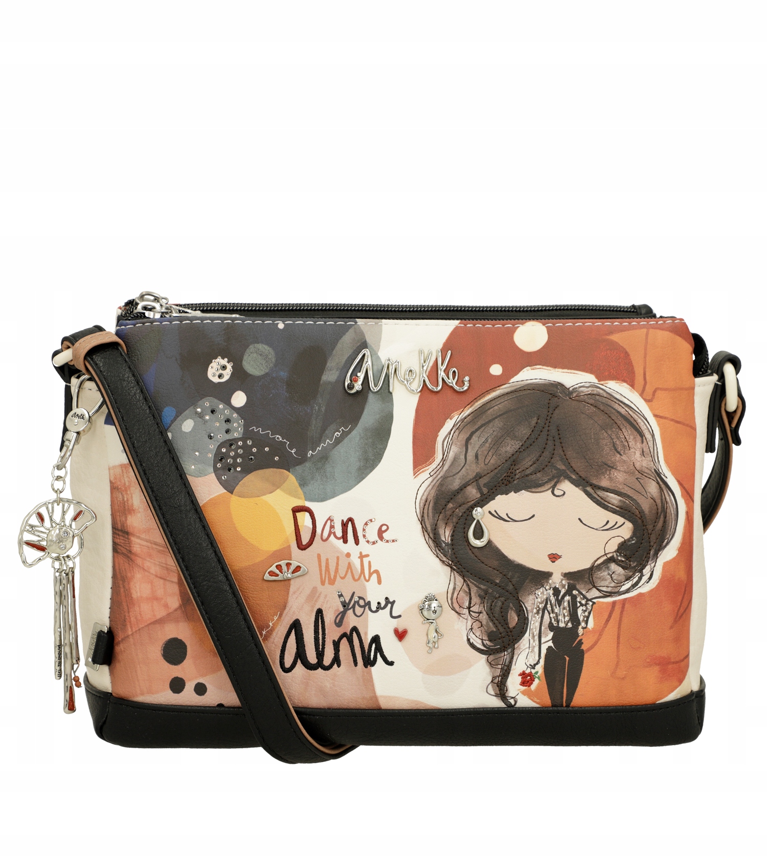 Anekke Alma Dámská Crossbody Kabelka Přes Rameno Ažurová Kabelka Přes Rameno