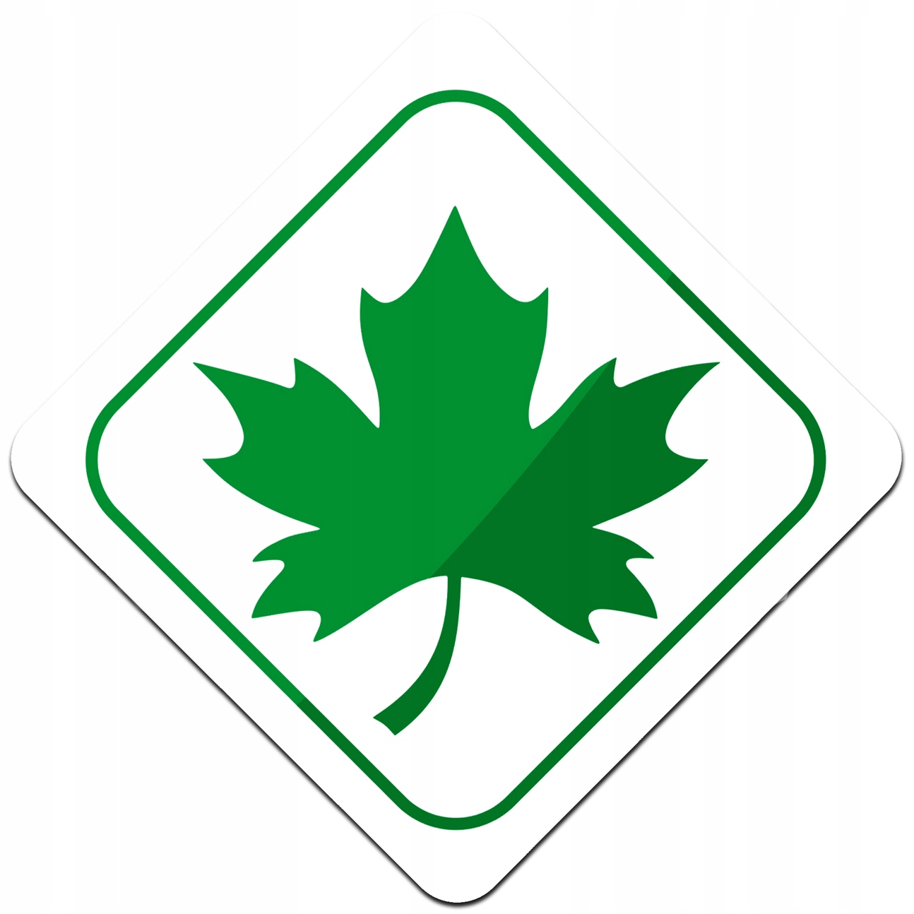 Zielony Listek Naklejka Magnetyczna Mocna 2020