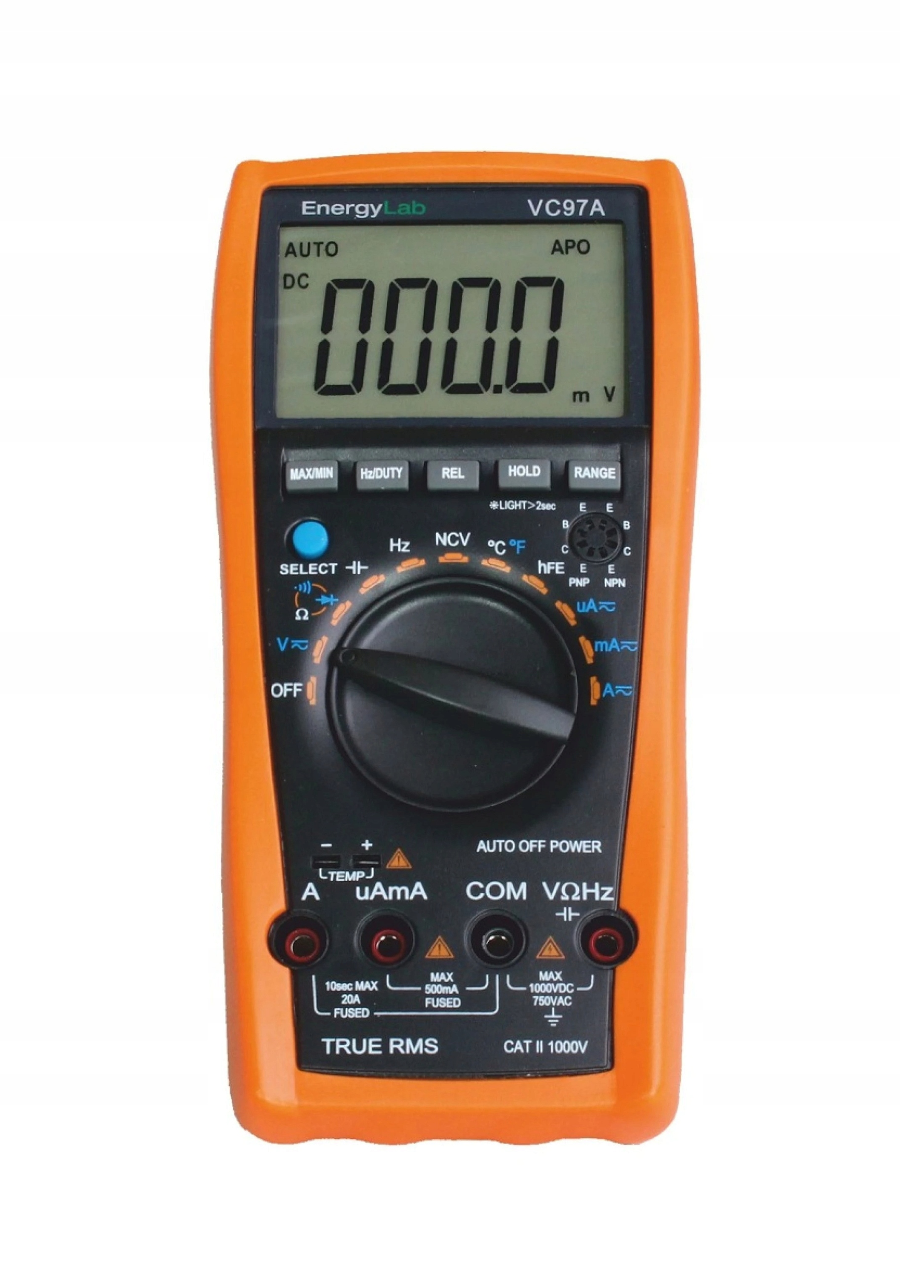 Univerzální Měřič 1000V DC 750V Ac 20A 40MOhm 200uF Autorozsahy Sonda