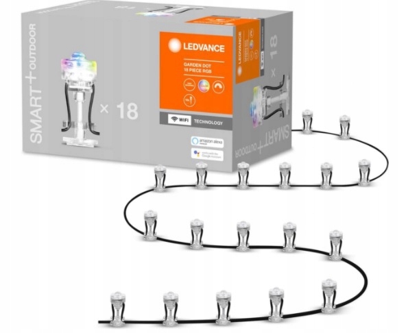 Chytré Wifi Zahradní Bodkové Rgb 18P Ledv 8558