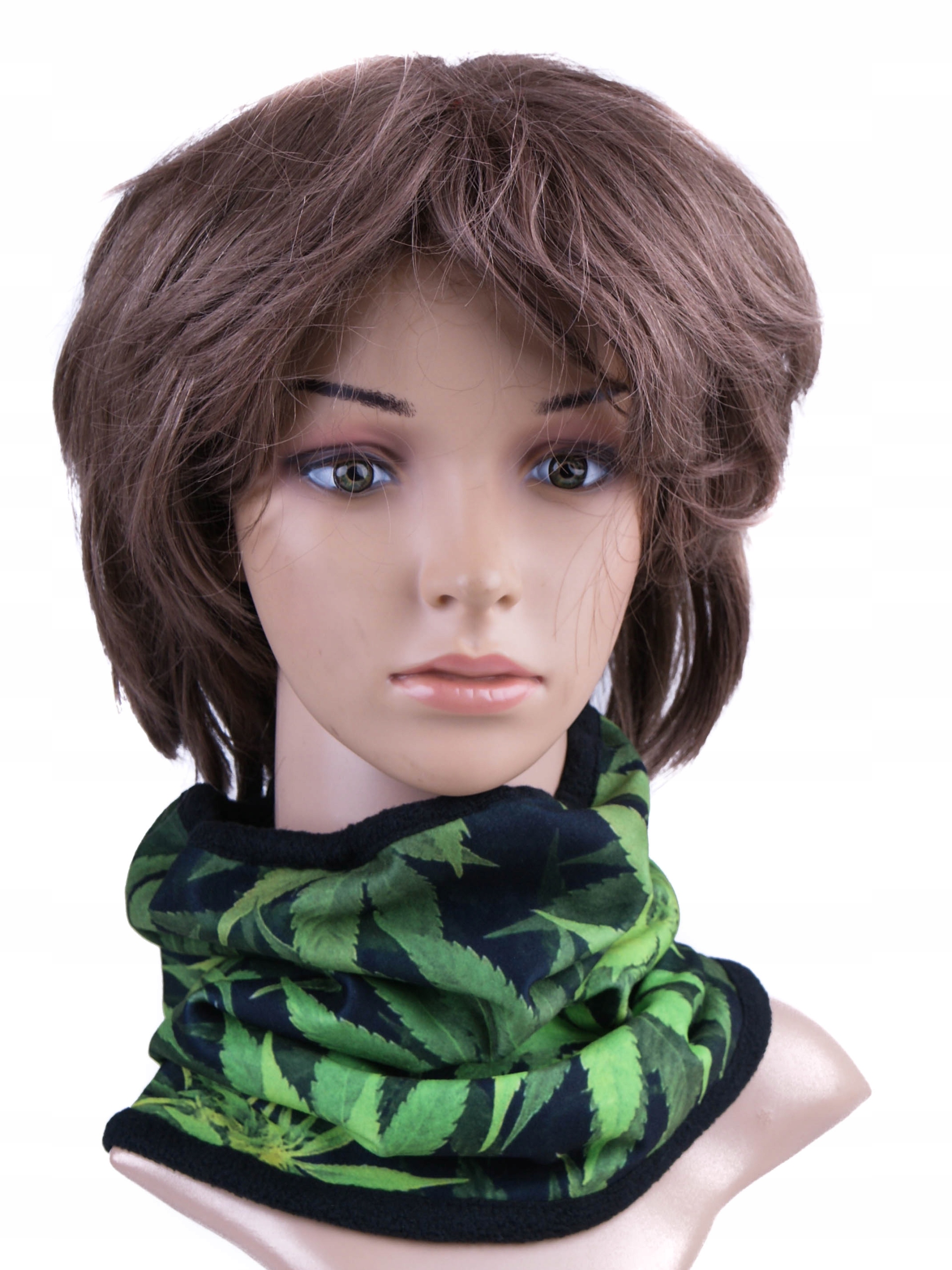 KOMIN LIŚĆIE CZARNY ZIELONY OCIEPLACZ POLAR CIEPŁY Płeć uniseks