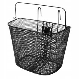 Košík na kolo černý s rukojetí, košík na kolo