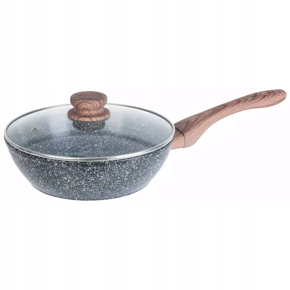 

Patelnia Z Pokrywką Wok, Marmurek Aluminium 24cm