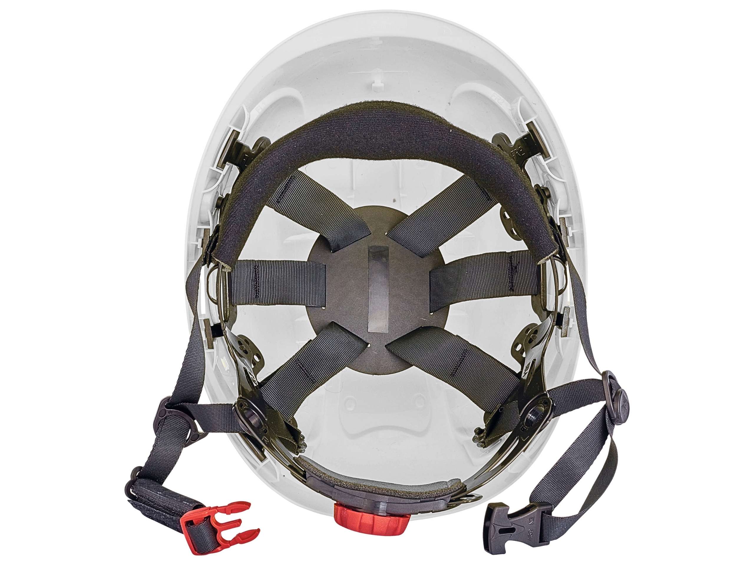 Hełm roboczy WENTYLOWANY kask BUDOWLANY z OKULARAMI 4-punktowy WYSOKOŚCIOWY Marka inna