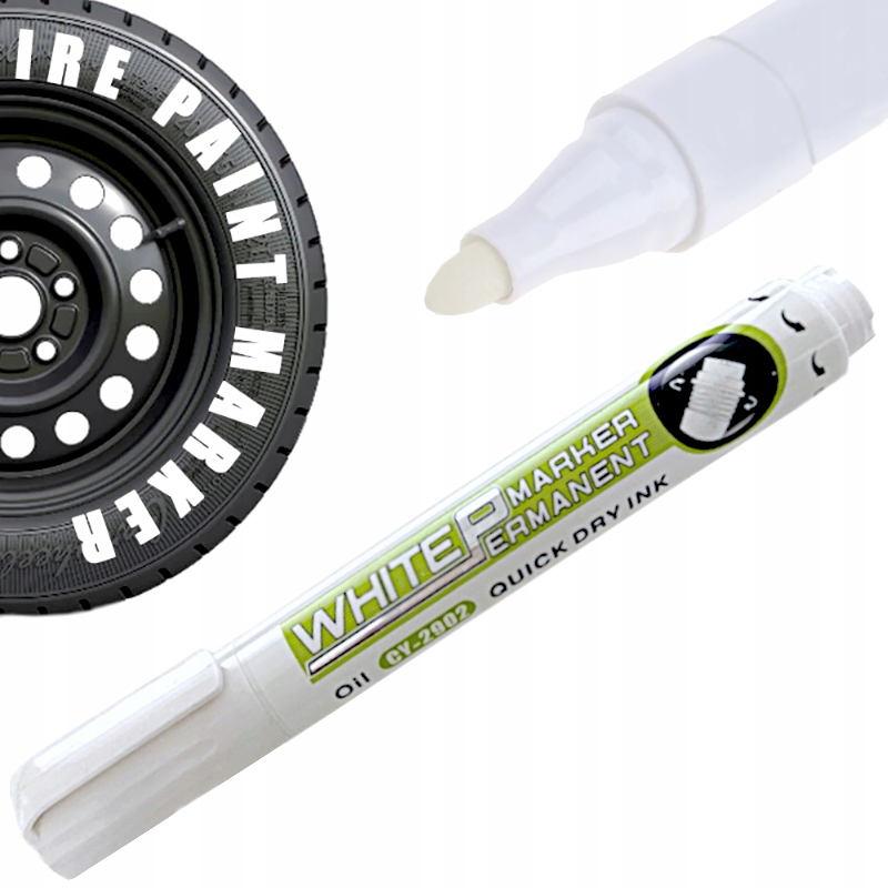 

Marker Pisak Biały Olejowy Olejny Opon Szyb Stali