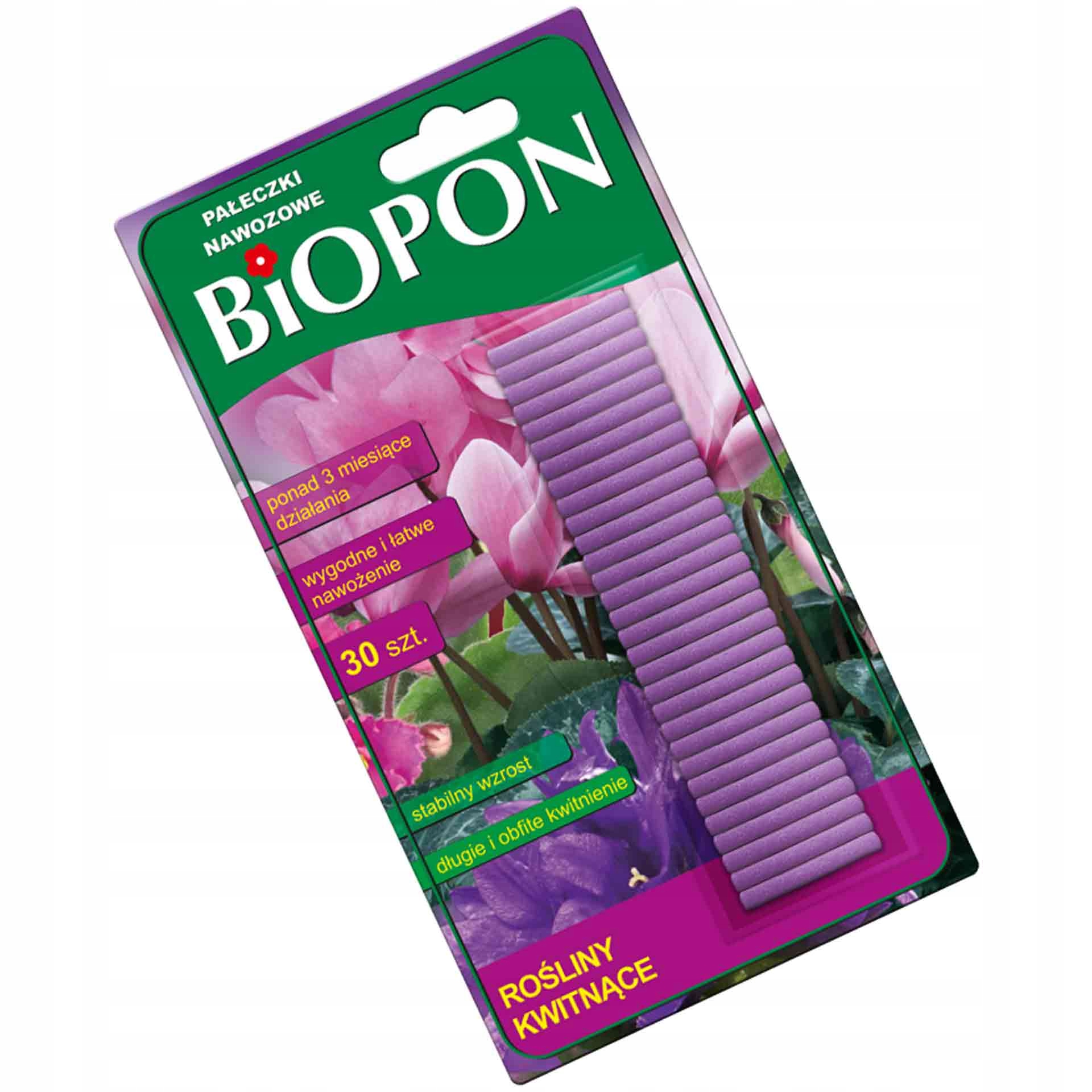 

Biopon Pałeczki Nawozowe Do Roślin Kwitnących '30