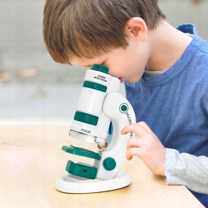 MIKROSKOP CYFROWY EDUKACYJNY NAUKOWY LUPA PRZYBLIŻENIE 60x 180x AKCESORIA Wysokość produktu 8 cm