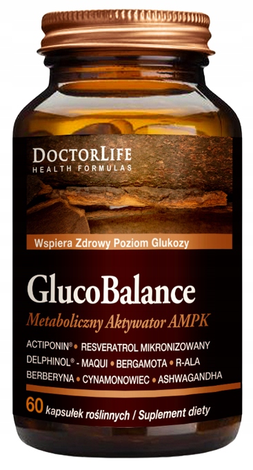 Doctor Life GlucoBalance z Kwasem R-ala 60kaps. Odchudzanie Reswerwatrol