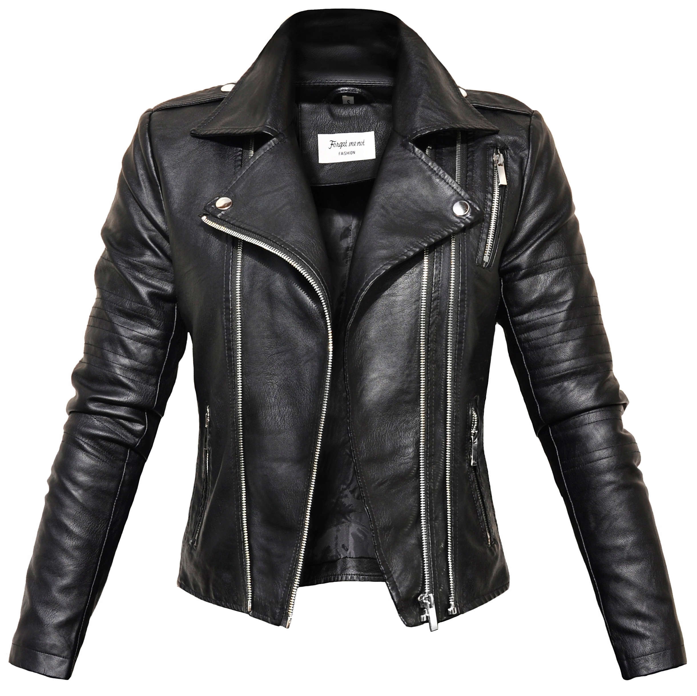 Ramoneska Fashionavenue przejściowa kurtka damska Skóra _biker #F15__ M