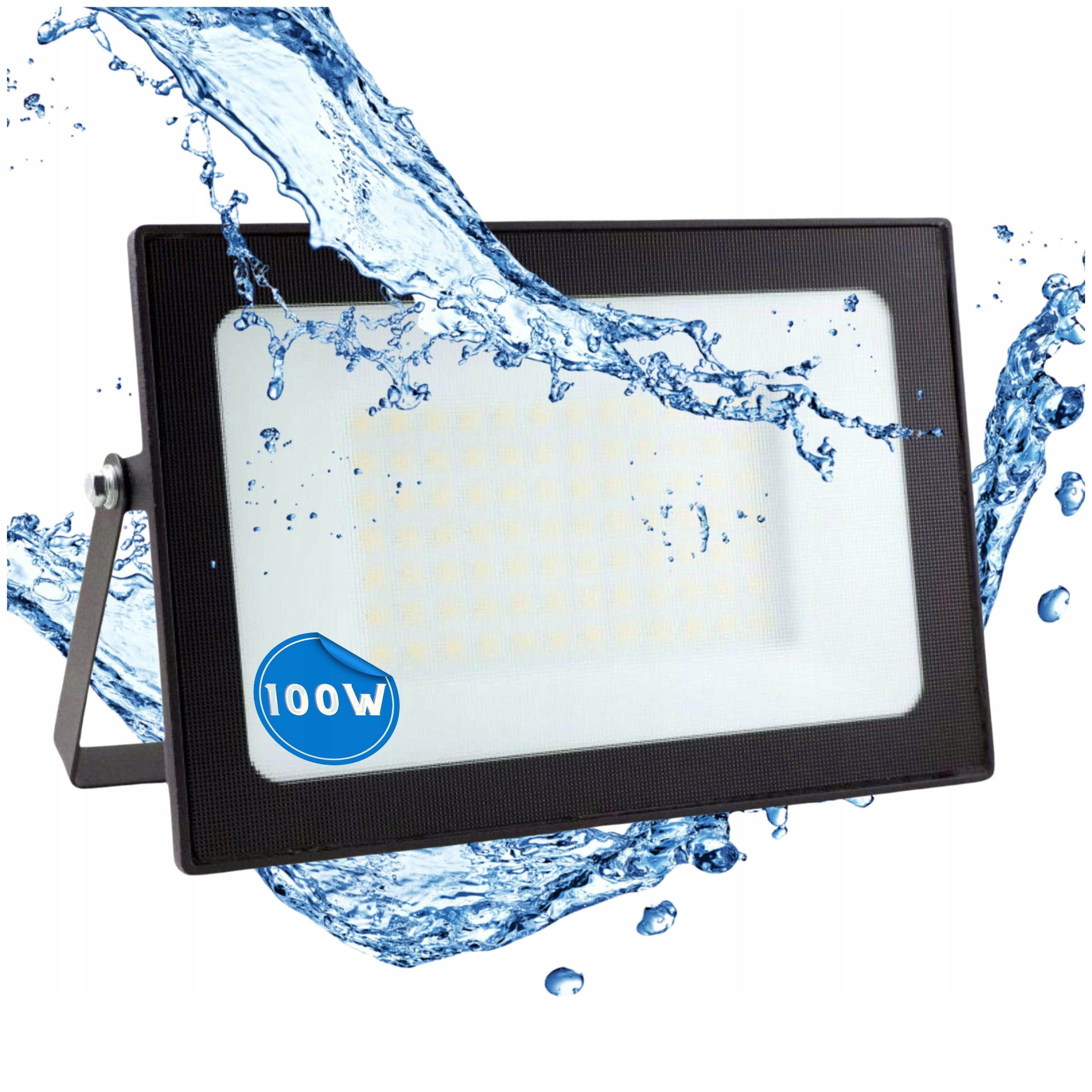 Halogen Led Osvětlovač Lampa 100W Reflektor Voděodolný 7000lm Slim Studená