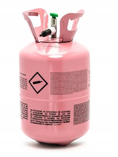 Helium Na Plnění Balónků Láhev S Heliem Růžová cca 0.2 m3 Partydeco