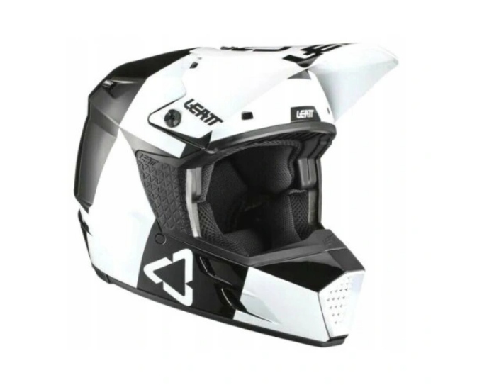 LEATT KASK MOTO 3.5 V21.3 HELMET BLACK/WHITE S