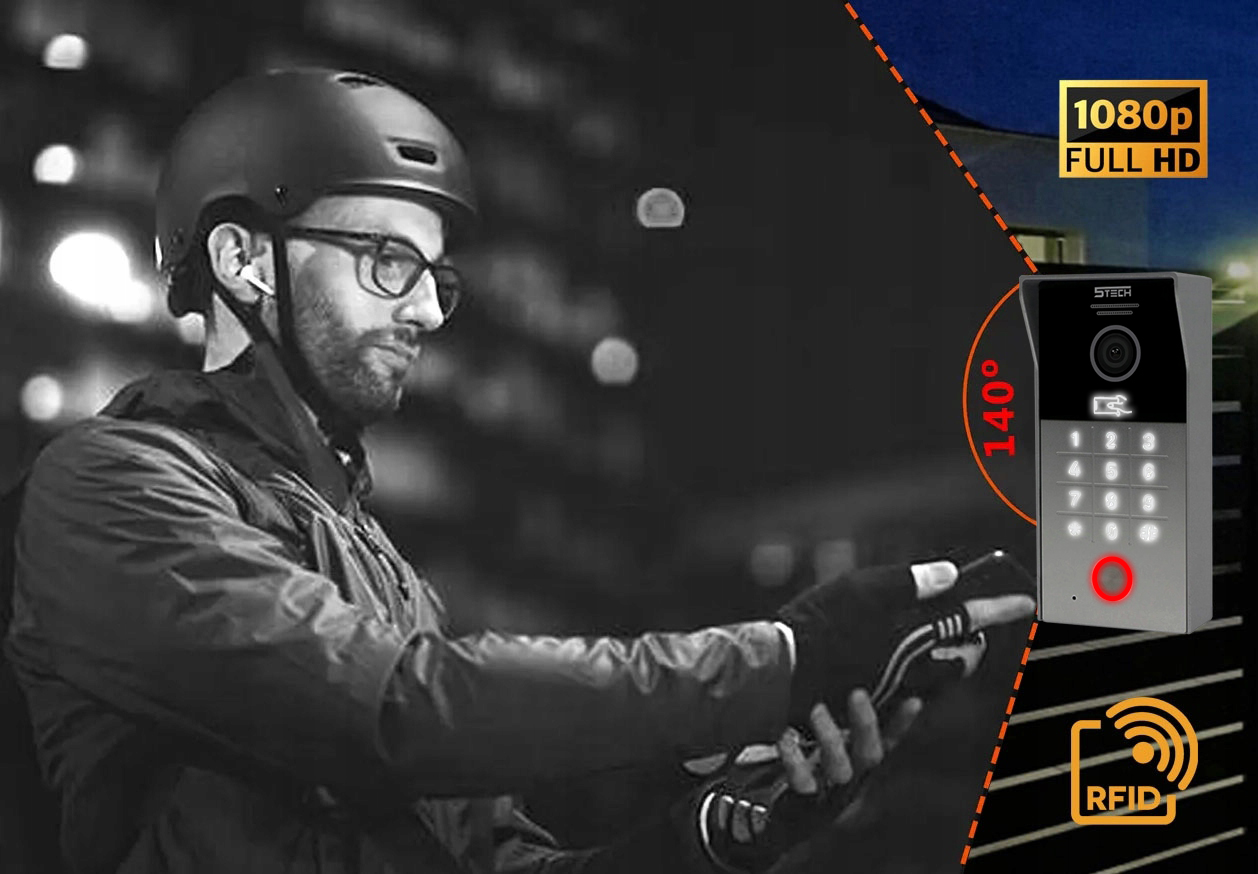 WIDEODOMOFON 5TECH NATYNKOWA STACJA 84225 2x MONITOR FULLHD FURTKA i BRAMA Kod producenta Videodomofon 5Tech 2xVERUS(B)/84225