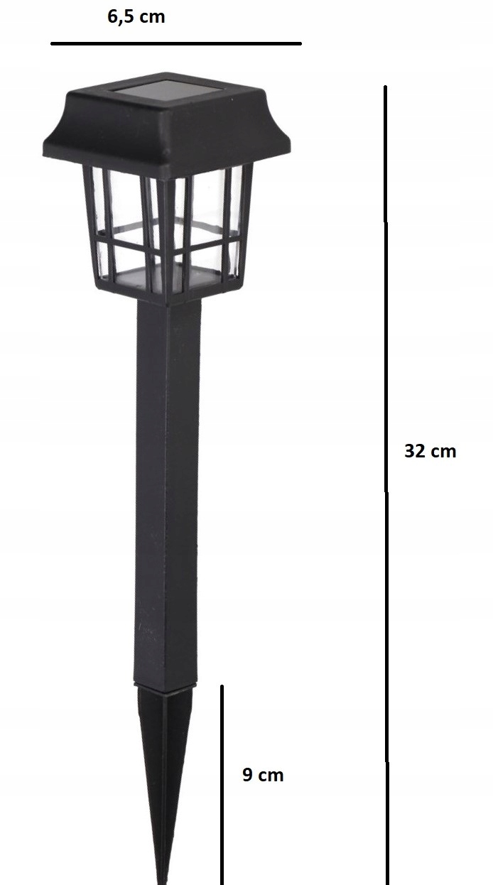 LAMPKA SOLARNA LED LAMPKA OGRODOWA WBIJANA DOMEK Liczba sztuk 1 szt.